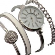 ساعت کلوین تایم Kelvin Time مجلسی نگین دار ست دستبند زنانه ساعت کلوین تایم Kelvin Time مجلسی نگین دار ست دستبند زنانه