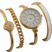 ساعت کلوین تایم Kelvin Time مجلسی با ست دستبند نگین دار زنانه ساعت کلوین تایم Kelvin Time مجلسی با ست دستبند نگین دار زنانه