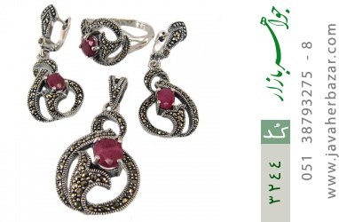 سرویس یاقوت سرویس یاقوت سرخ طرح سنتی زنانه - کد 3244
