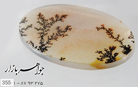 نگین تک عقیق نگین تک عقیق شجر طرح شاخه درخت - تصویر 2