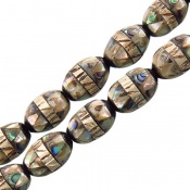 تسبیح صدف و نقره و یسر 33 دانه سوپر کار دست مصری تسبیح صدف و نقره و یسر 33 دانه سوپر کار دست مصری