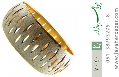 النگو نقره النگو نقره تک پوش طرح شهناز سایز 1 زنانه - کد 7040
