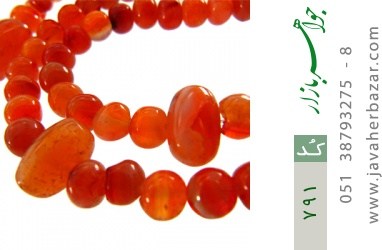تسبیح عقیق تسبیح عقیق تراش دست - کد 791