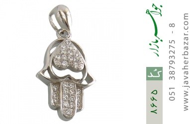 مدال نقره مدال نقره فانتزی طرح قلب زنانه - کد 8665