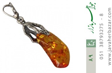 مدال کهربا مدال کهربا طرح سیاه قلم - کد 89