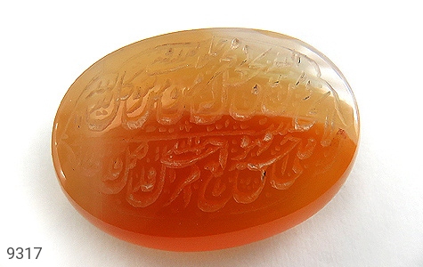 نگین تک عقیق نگین تک عقیق یمن حکاکی و من یتق الله شرف الشمس - عکس 1