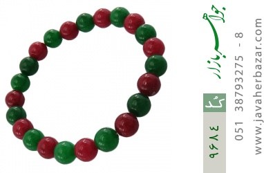 دستبند جید دستبند جید دو رنگ زنانه - کد 9684