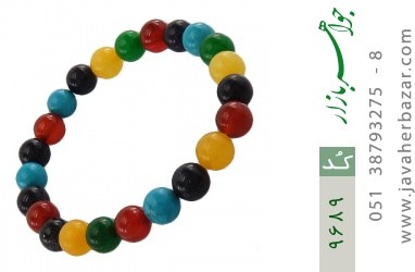 دستبند دلربا و عقیق و جید دستبند دلربا و عقیق و جید رنگارنگ زنانه - کد 9689