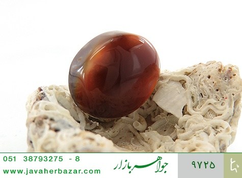 نگین تک عقیق نگین تک عقیق ابروبادی خوش رنگ - عکس 3