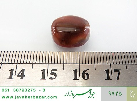 نگین تک عقیق نگین تک عقیق ابروبادی خوش رنگ - تصویر 4