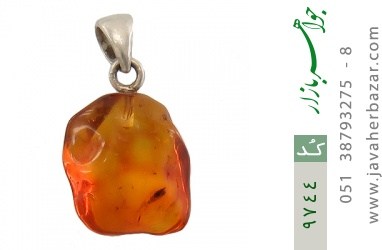 مدال کهربا مدال کهربا لهستان حشره ای تراش طبیعی - کد 9744