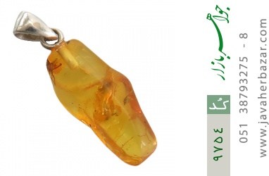 مدال کهربا مدال کهربا لهستان تراش طبیعی حشره ای - کد 9754