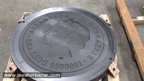 بزرگترین سکه طلا در دنیا و تصاویری از مراحل ساخت آن بزرگترین سکه طلا در دنیا و تصاویری از مراحل ساخت آن
