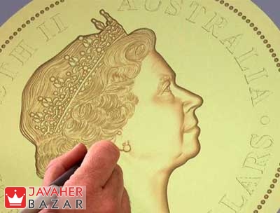 نقش ملکه انگلیس بر سکه