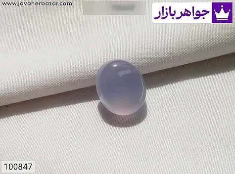 نگین عقیق یمنی کبود زیبا - 100847