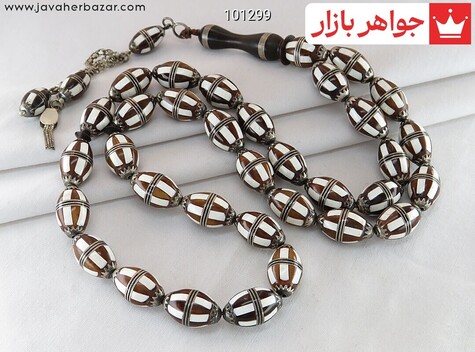 تسبیح کوک کشکول 33 دانه نقره کوب سوپر - 101299
