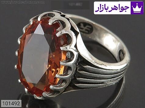 انگشتر نقره الکساندریت زولتانایت مردانه - 101492