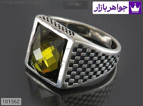 انگشتر زبرجد سنتاتیک انگشتر نقره زبرجد سنتاتیک بچه گانه - 101562