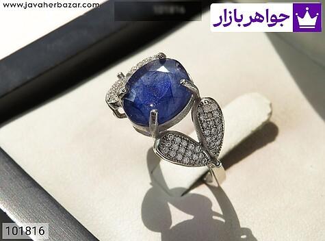 انگشتر نقره یاقوت طرح سارینا زنانه - 101816