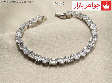 دستبند نقره طرح بهار زنانه - 101825
