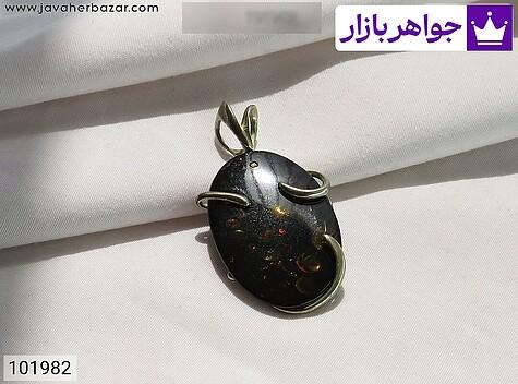 مدال کهربا بولونی لهستان زنانه گردنبند کهربا بولونی لهستان طرح سحر زنانه - 101982