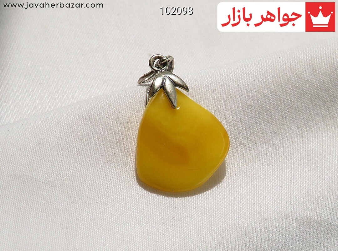 پلاک کهربا بولونی لهستان زرد