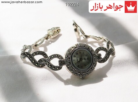 ساعت مچی نقره شیک زنانه - 102224