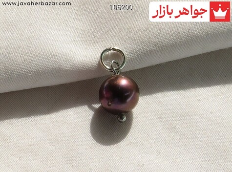 مدال نقره مروارید مینیمال دست ساز - 105200