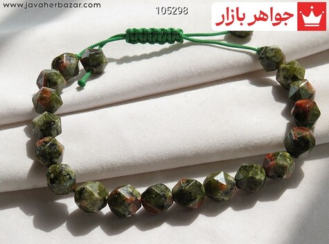 دستبند سنگی جاسپر تراش استار - 105298