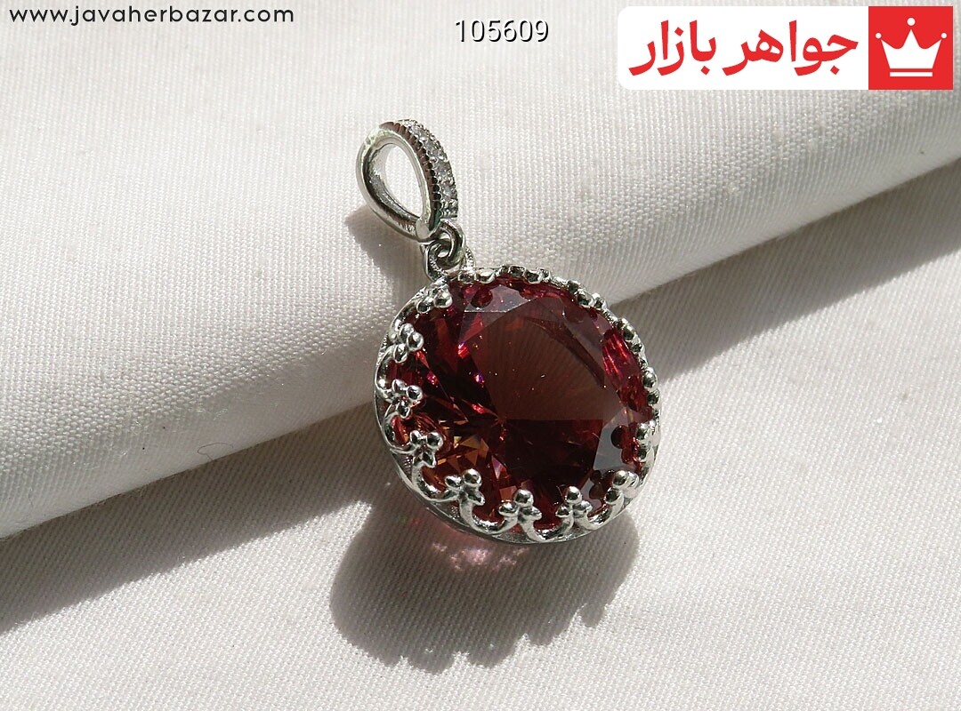 پلاک نقره الکساندریت زولتانایت طرح سحر