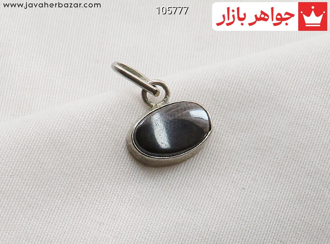 گردنبند نقره حدید صینی سیاه