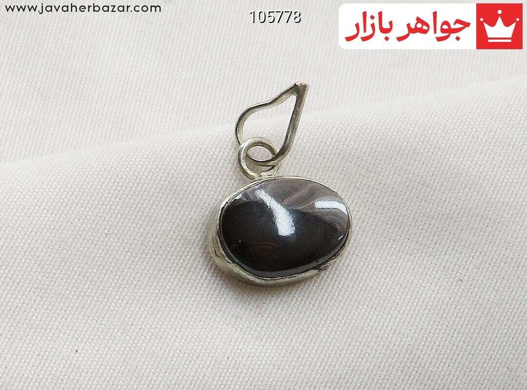 گردنبند نقره حدید صینی سیاه