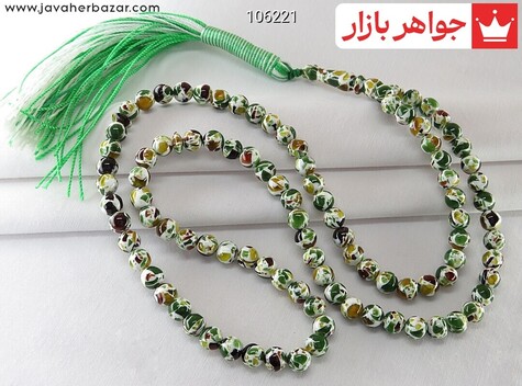 تسبیح 101 دانه کهربا پودری - 106221