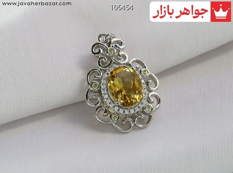 مدال نقره سیترین طرح میترا - 106454