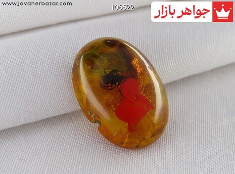 نگین سندلوس نارنجی حشره ای - 106522