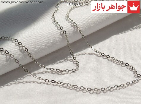 زنجیر نقره 45 سانتی طرح دیپلمات زنانه ایتالیایی ظریف - 106876