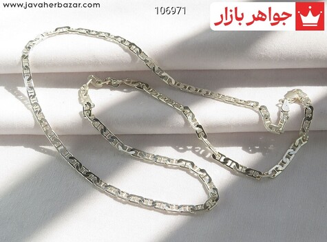 زنجیر نقره 45 سانتی T فیگارو ایتالیایی