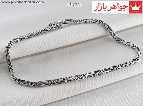 دستبند نقره ماری مردانه - 107751