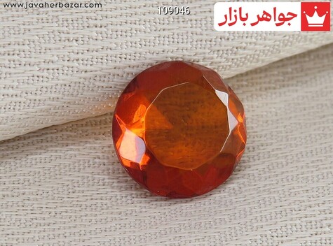 نگین کهربا بولونی لهستان خوش تراش - 109046