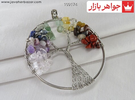 مدال تیتانیوم چندنگین هفت چاکرا درخت زندگی - 109174