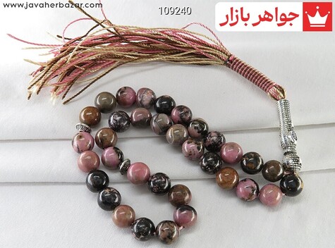 تسبیح رودونیت 33 دانه خوش رنگ - 109240