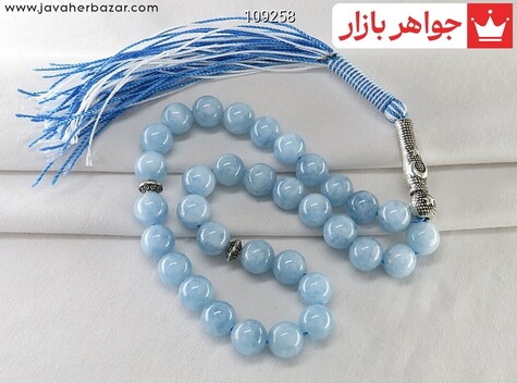 تسبیح آکوامارین 33 دانه خوش تراش - 109258