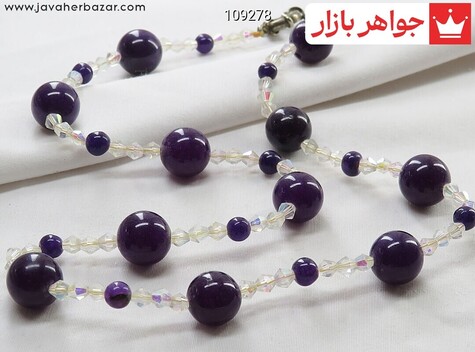 سینه ریز کریستال و جید خوشرنگ - 109278