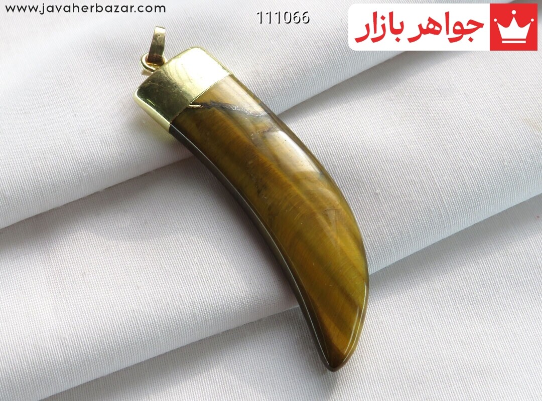 پلاک سنگ طبیعی چشم ببرمدل عاج