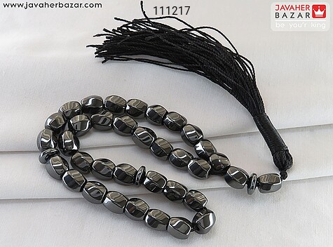 تسبیح حدید صینی 33 دانه تراش پیچ زیبا - 111217