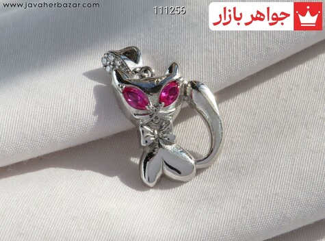 مدال نقره طرح گربه - 111256