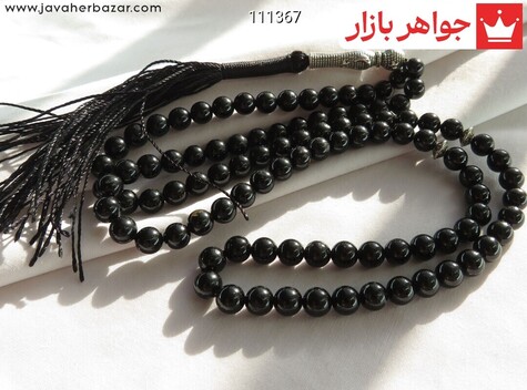 تسبیح سنگ ماه تولد مهر 101 دانه تسبیح تورمالین 101 دانه 6 میل خوش دست - 111367