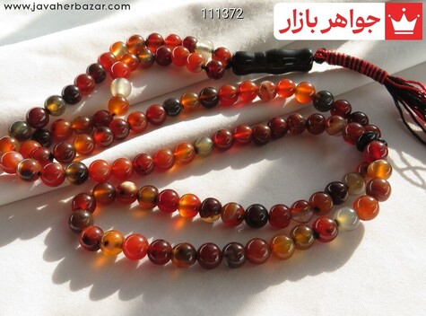 تسبیح عقیق 101 دانه 6 میل خوش دست - 111372