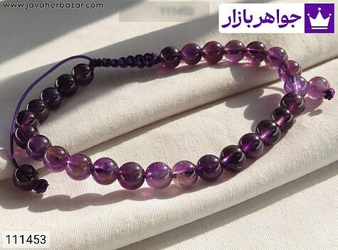 دستبند سنگی دستبند سنگی آمتیست خاص ارزشمند - 111453