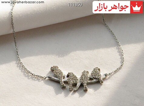 دستبند نقره طرح گنجشک زنانه - 111850